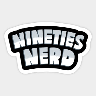 Nineties Nerd Sticker